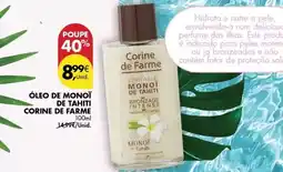 Pingo Doce Corine de farme - óleo de monoï de tahiti promoção