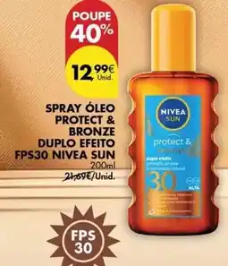 Pingo Doce Nivea - spray oleo protect & bronze duplo effeito fps30 sun promoção