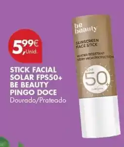 Pingo Doce Pingo doce - stick facial solar fps50+ be beauty promoção