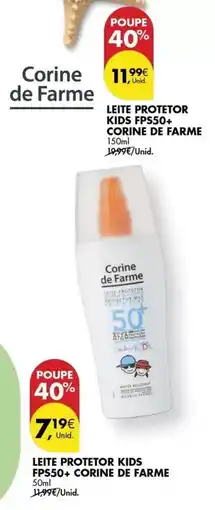 Pingo Doce Corine de farme - leite protetor kids fps50+ promoção