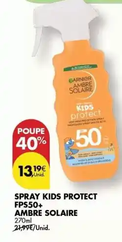 Pingo Doce Ambre solaire - spray kids protect fps50+ promoção
