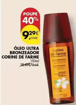 Pingo Doce Corine de farme - oleo ultra bronzeador de farme promoção