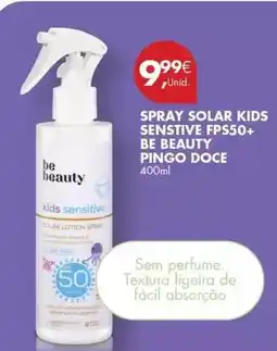 Pingo Doce Pingo doce - spray solar kids sensitive fps50+ be beauty promoção