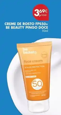 Pingo Doce Be beauty - creme de rosto fps50+ promoção
