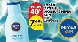Pingo Doce Nivea - loção after sun moisture sun promoção