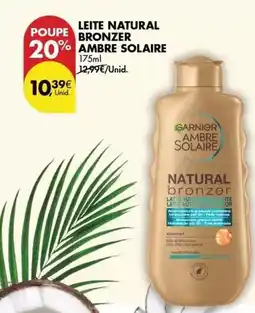 Pingo Doce Ambre solaire - leite natural bronzer promoção