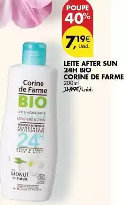Pingo Doce Corine de farme - leite after sun 24h bio promoção