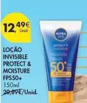 Pingo Doce Nivea - loção invisible protect & moisture fps50+ promoção