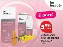 Pingo Doce Be beauty - creme facial com colagénio de acacia promoção