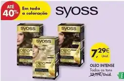 Pingo Doce Syoss - oleo intense promoção