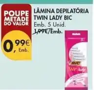 Pingo Doce Bic - lamina depilatória twin lady promoção