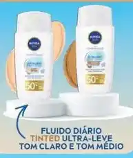 Pingo Doce Nivea - fluido diário tinted ultra-leve tom claro e tom medio promoção