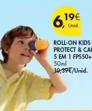 Pingo Doce Roll-on kids protect & cale 5 em 1 fps50+ promoção