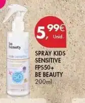 Pingo Doce Be beauty - spray kids sensitive fps 50+ promoção