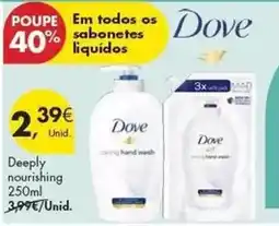 Pingo Doce Dove - deeply nourishing promoção