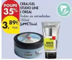 Pingo Doce L'oréal - cera/gel studio line promoção
