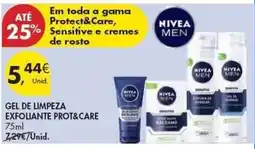 Pingo Doce Nivea - gel de limpeza exfoliante prot&care promoção