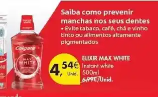 Pingo Doce Colgate - elixir max white promoção