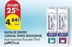 Pingo Doce Sensodyne - pasta de dentes clinical white promoção