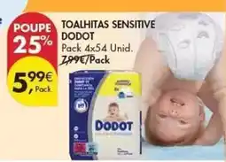 Pingo Doce Dodot - toalhitas sensitive promoção