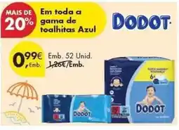 Pingo Doce Dodot - em toda a gama de toalhitas azul promoção
