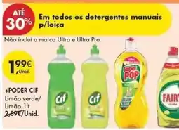 Pingo Doce Cif - em todos os detergentes manuais p/loica promoção