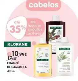 Pingo Doce Klorane - champo de camomila promoção