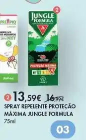 Pingo Doce Spray repelente proteção máxima jungle formula promoção
