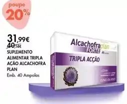 Pingo Doce Suplemento alimentar tripla ação alcachofa plan 40.14 promoção