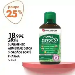Pingo Doce Suplemento alimentar 5 orgãos forte promoção