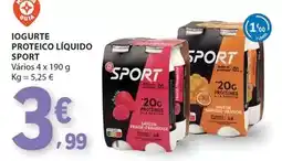 E.Leclerc Iogurte proteico liquido promoção