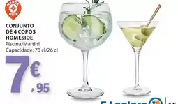 E.Leclerc Marca guia - conjunto de 4 copos promoção