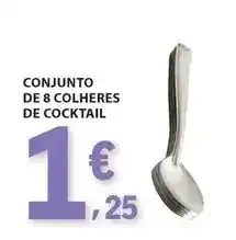 E.Leclerc Conjunto de 8 colheres de cocktail promoção