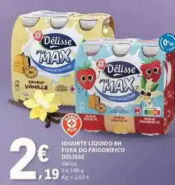 E.Leclerc Delisse - iogurte liquido 8h fora do frigorifico promoção