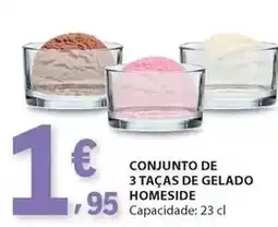 E.Leclerc Conjunto de 3 tacas de gelado promoção