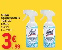 E.Leclerc Lysol - spray desinfetante texteis promoção