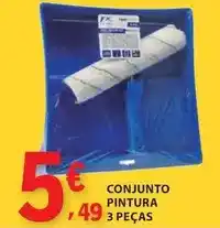 E.Leclerc Conjunto pintura 3 peças promoção