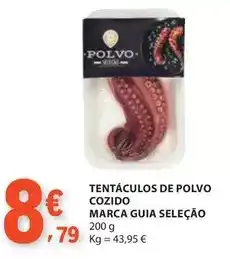 E.Leclerc Marca guia - tentáculos de polvo cozido seleção promoção