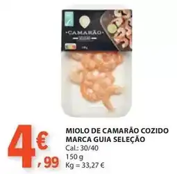 E.Leclerc Marca guia - miolo de camarão cozido selecao promoção