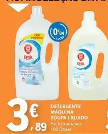 E.Leclerc Detergente maquina roupa liquido promoção