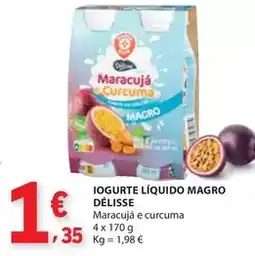 E.Leclerc P'tit déli - iogurte liquido magro promoção