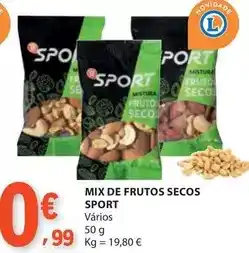 E.Leclerc Mix - de frutos secos sport promoção