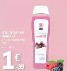 E.Leclerc Gel de banho promoção