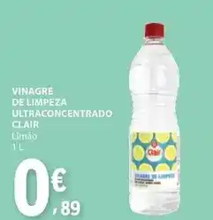 E.Leclerc Vinagre de limpeza ultraconcentrado clair promoção