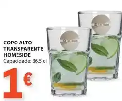 E.Leclerc Copo alto transparente promoção