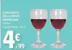 E.Leclerc Conjunto de 6 copos promoção