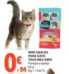 E.Leclerc Tous - mini snacks para gato promoção