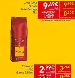 Recheio Nicola - café grão promoção