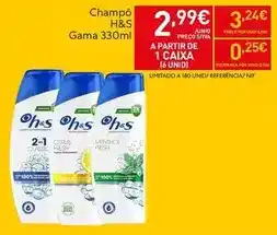 Recheio H&s - champô promoção