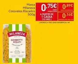 Recheio Milaneza - massa cotovelos riscados promoção
